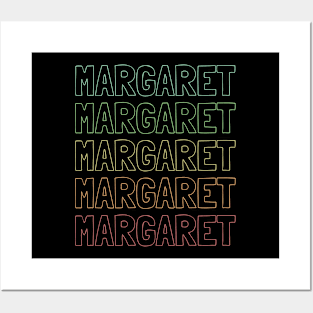 Margaret Name Pattern Posters and Art